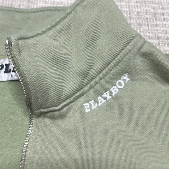 Playboy By PacSun Mode Quarter Zip Sweatshirt Men’s Size L - Picture 12 of 13